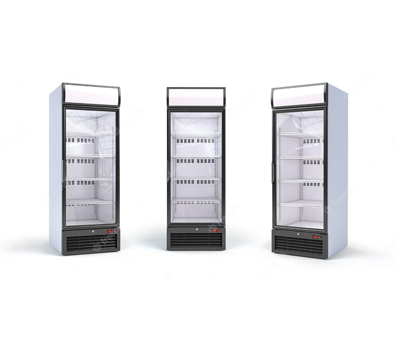  glass door merchandiser and glass door cooler